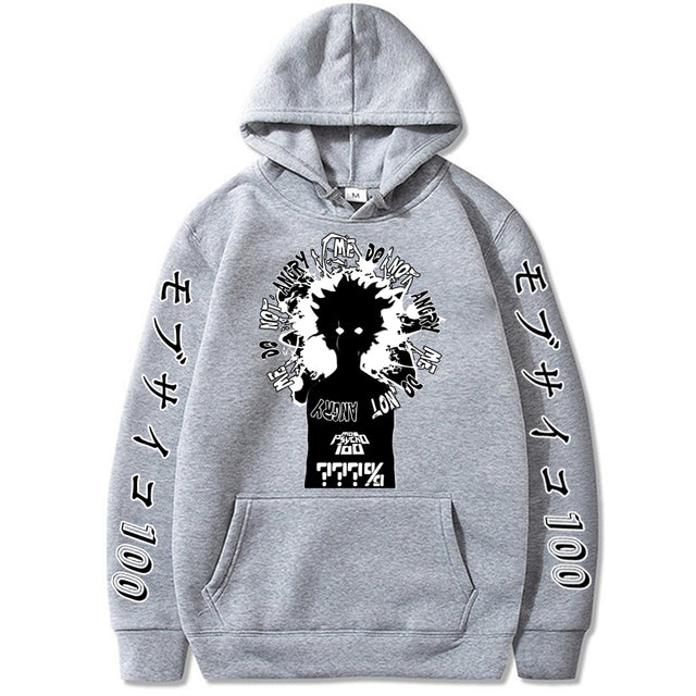 Anime Mob Psycho 100 Japan Harajuku Mobu Saiko Hyaku Loog Sleeve Casual Hoodie Sweatshirt