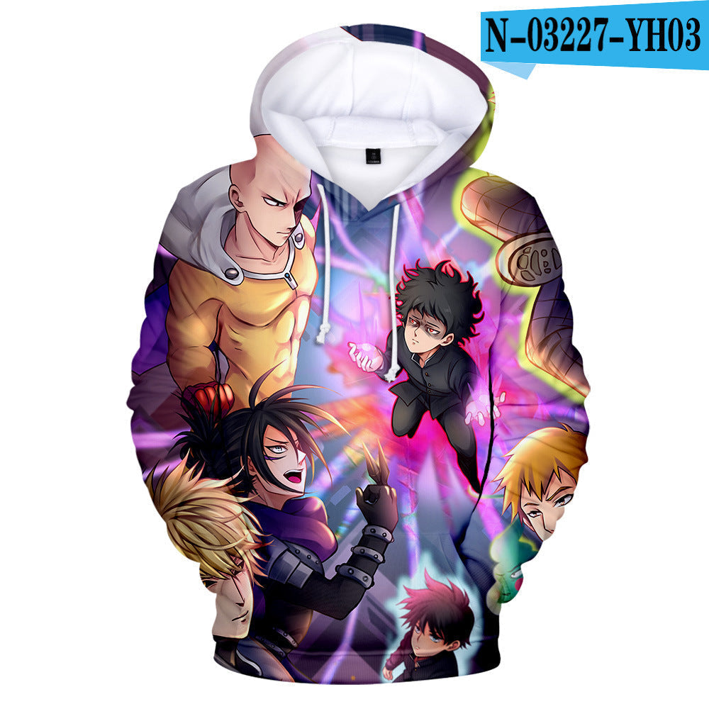 Anime Mob Psycho 100 Oversized Pullover Hoodies Casual Teen's Clothes