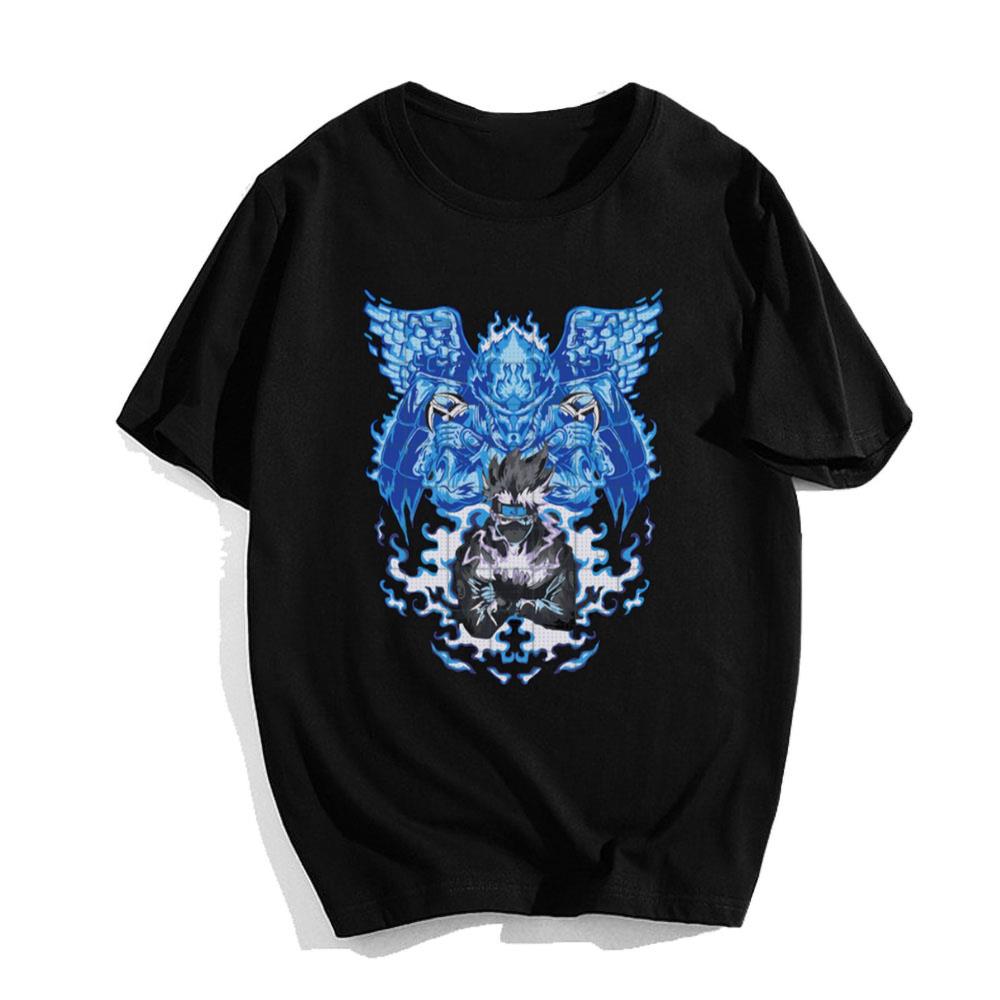 Anime Naruto Kakashi Blue Hokage T-Shirt