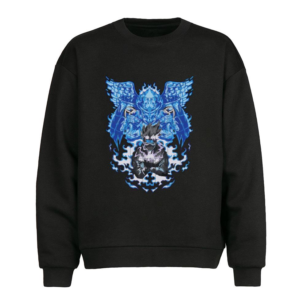 Anime Naruto Kakashi Blue Hokage T-Shirt