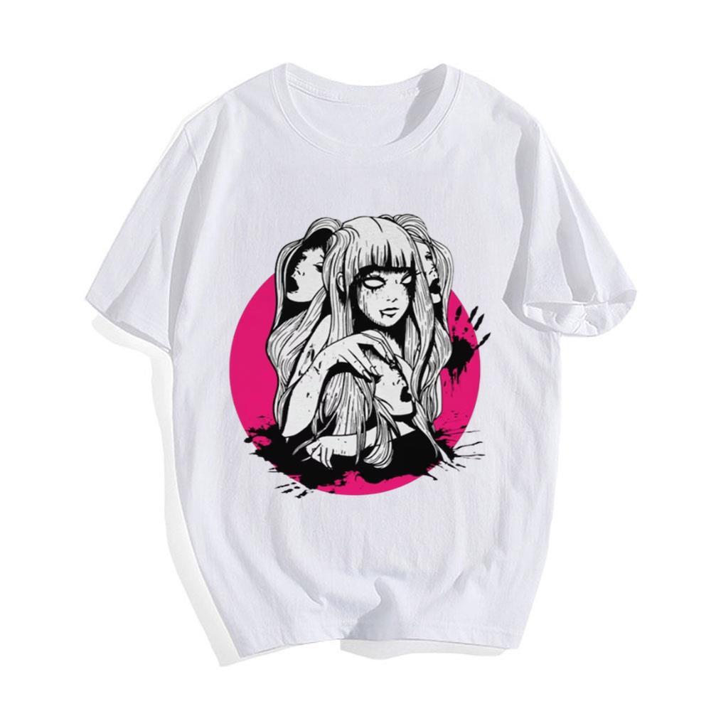 Anime Sexy Junji Ito Graphic T-Shirt for Fans Gift Japanese Manga