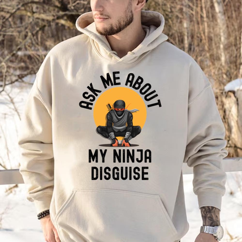 Ask Me About My Ninja Disguise Kids Shirt