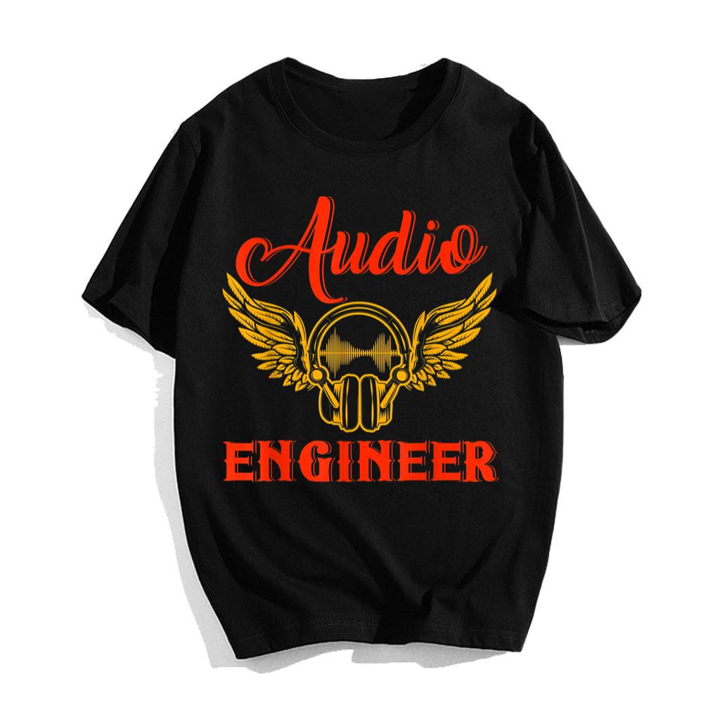 Audio Engineer Angel Equalizer Music Job Voice Engineering T-Shirt