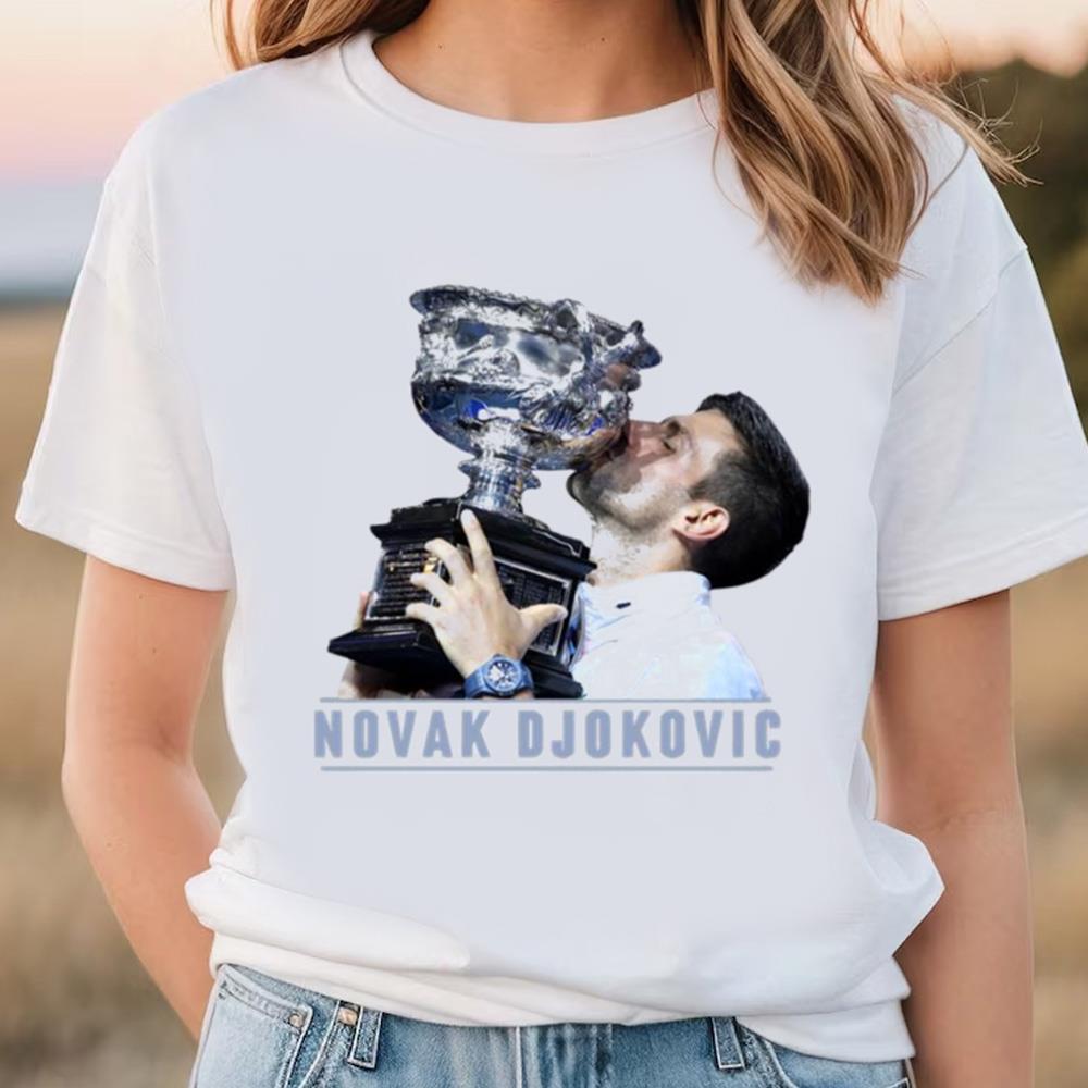 Australian Open 2023 Winner Djokovic Novak Winner Of Australian Open Tennis 22 Grand Slam T-shirt