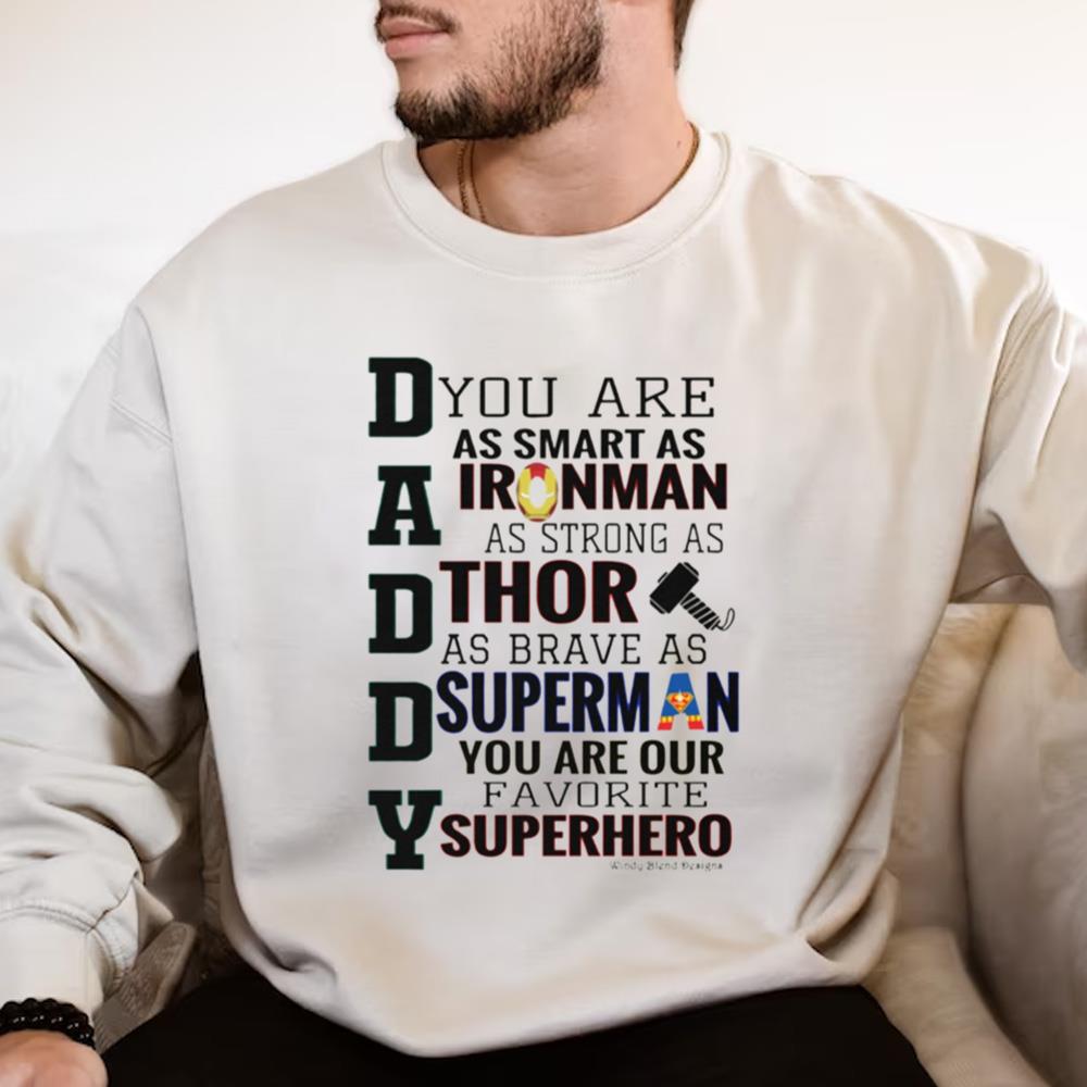 Avenger Daddy Funny Ironman Dad Shirt For Fathers Day Gift