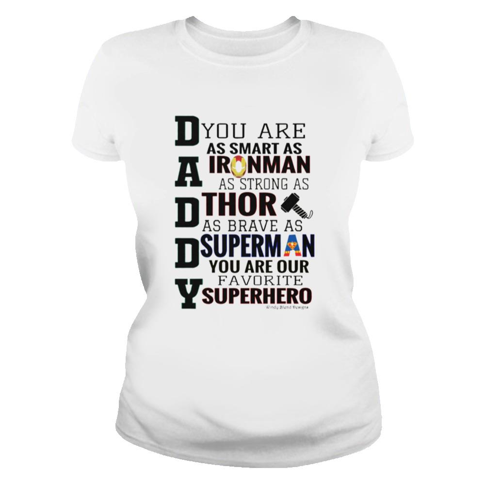 Avenger Daddy Funny Ironman Dad Shirt For Fathers Day Gift