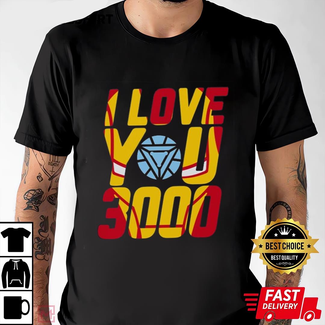 Avengers Dad Son Shirt I Love You 3000 Daughter Child Shirt