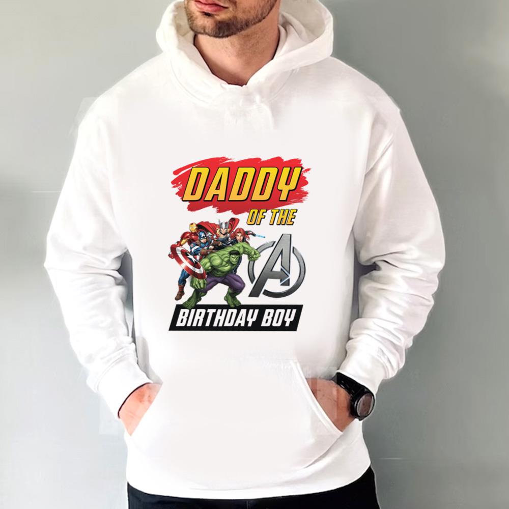 Avengers Dad T-shirt Daddy Of The Birthday Boy