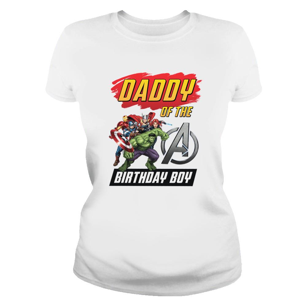 Avengers Dad T-shirt Daddy Of The Birthday Boy