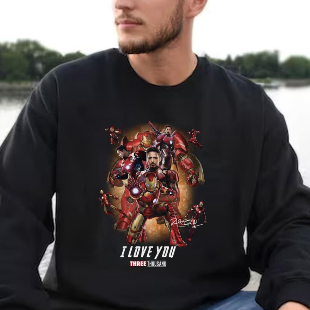Avengers Endgame Iron Man Dad I Love You Three Thousand Shirt