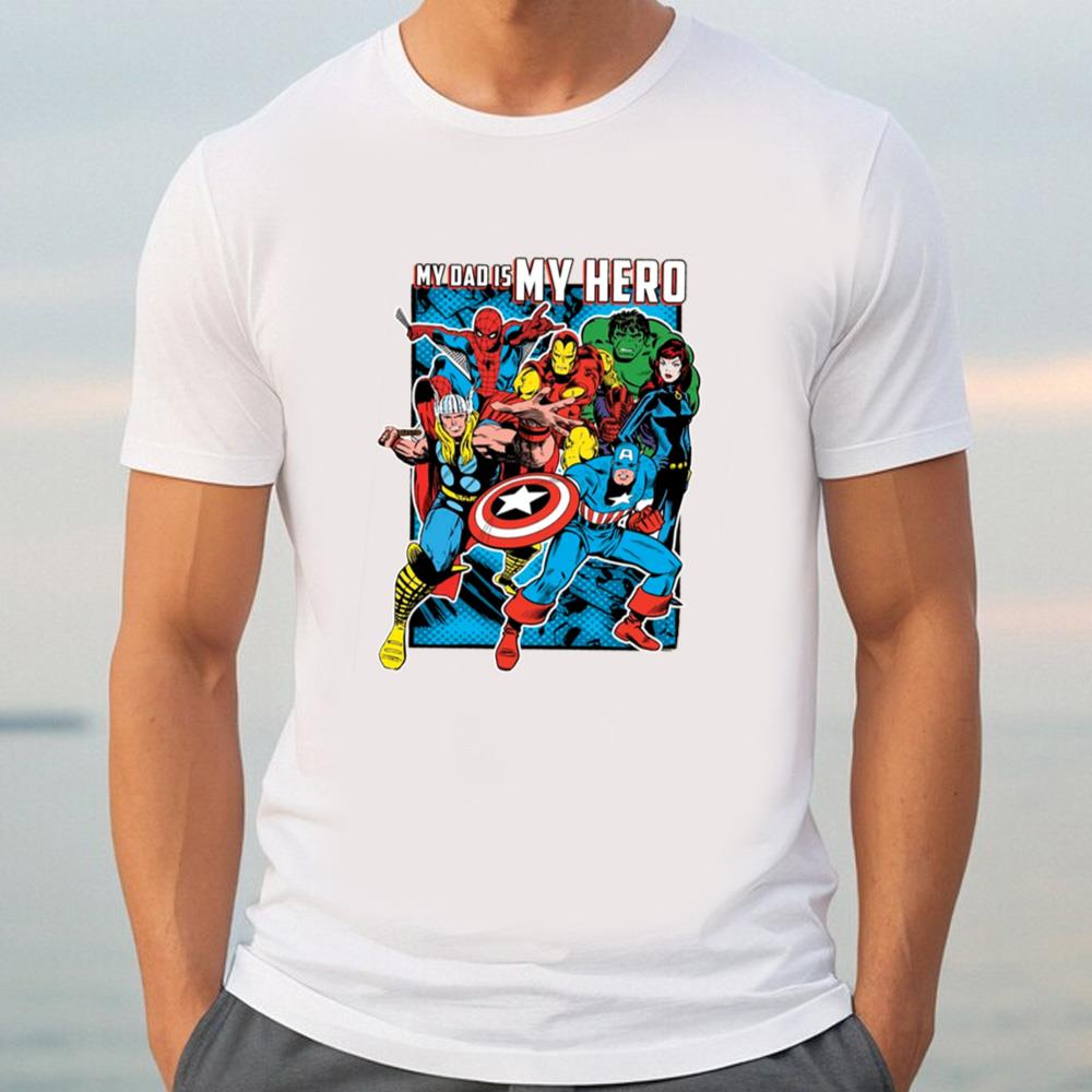Avengers Hero Dad T-Shirt Marvel Shirt, Spider-Man Shirt Marvel Avengers Shirt