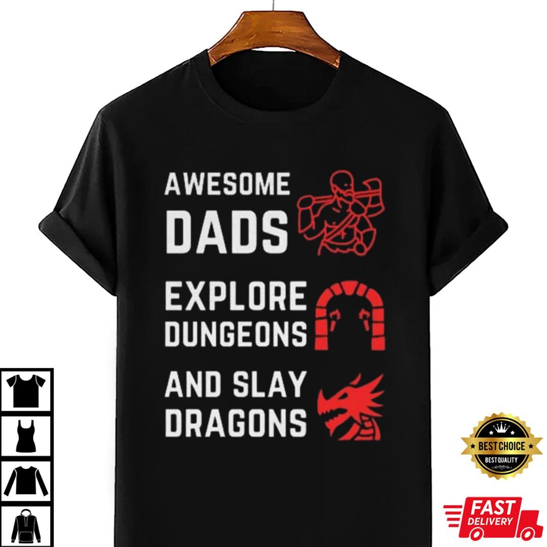 Awesome Dad Dnd Shirt Unisex Dnd Father's Day