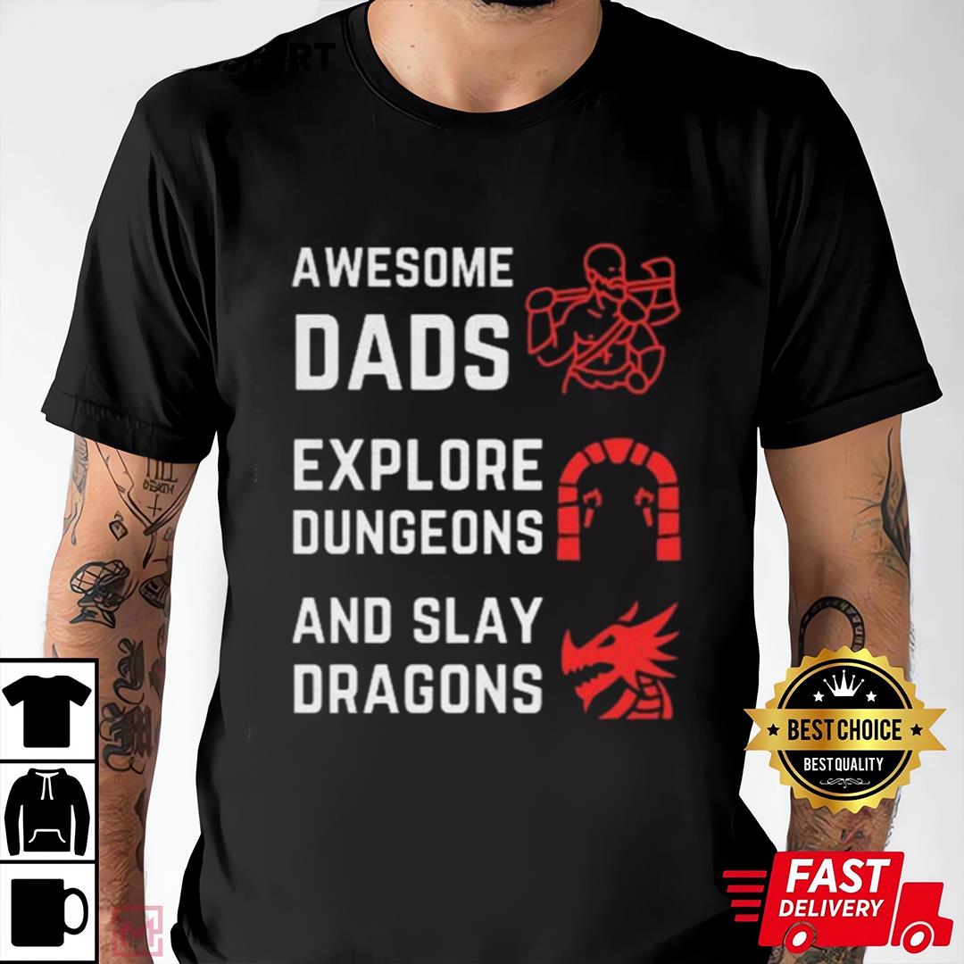 Awesome Dad Dnd Shirt Unisex Dnd Father's Day