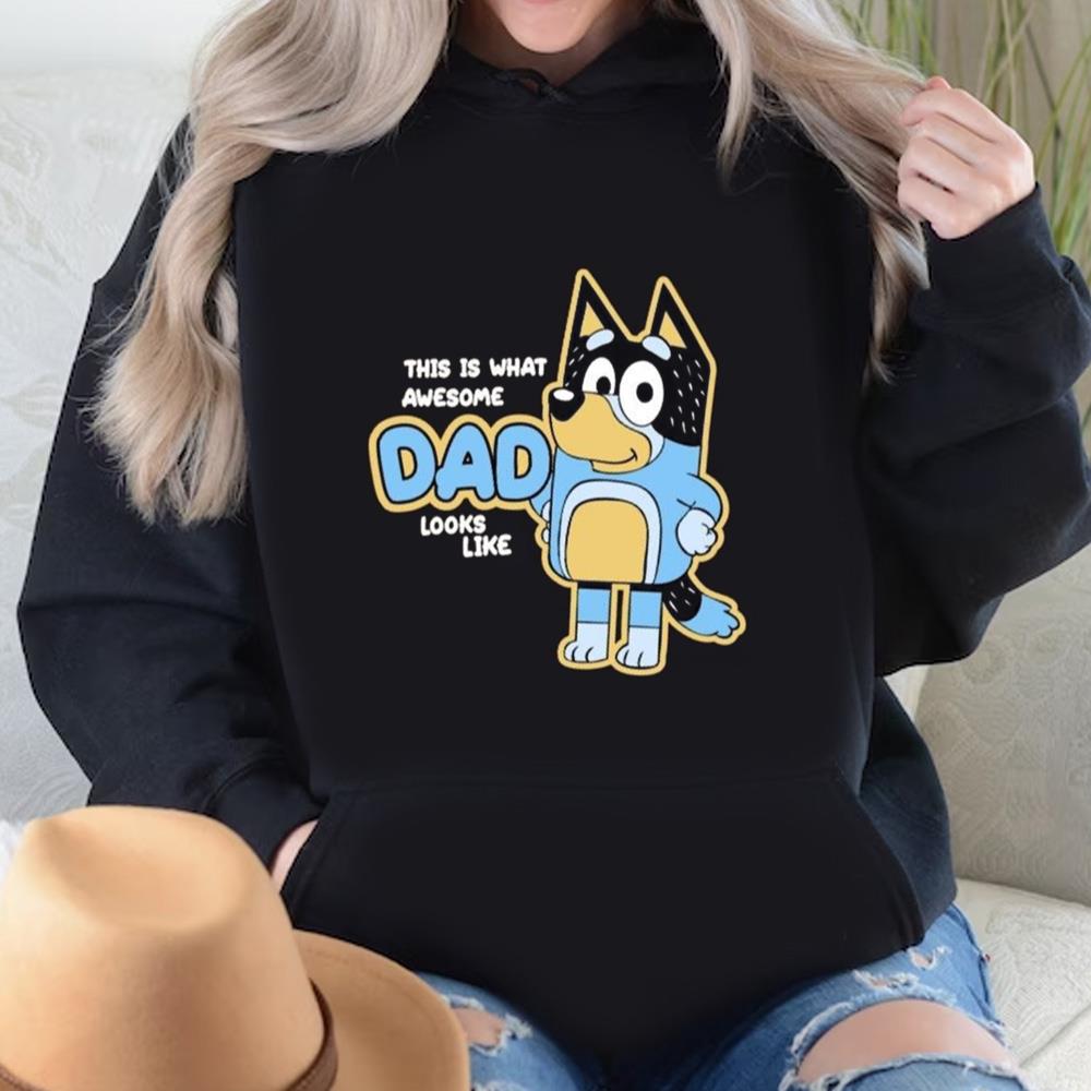 Awesome Dad Looks Like Bluey T-shirt Bluey Dog Shirt