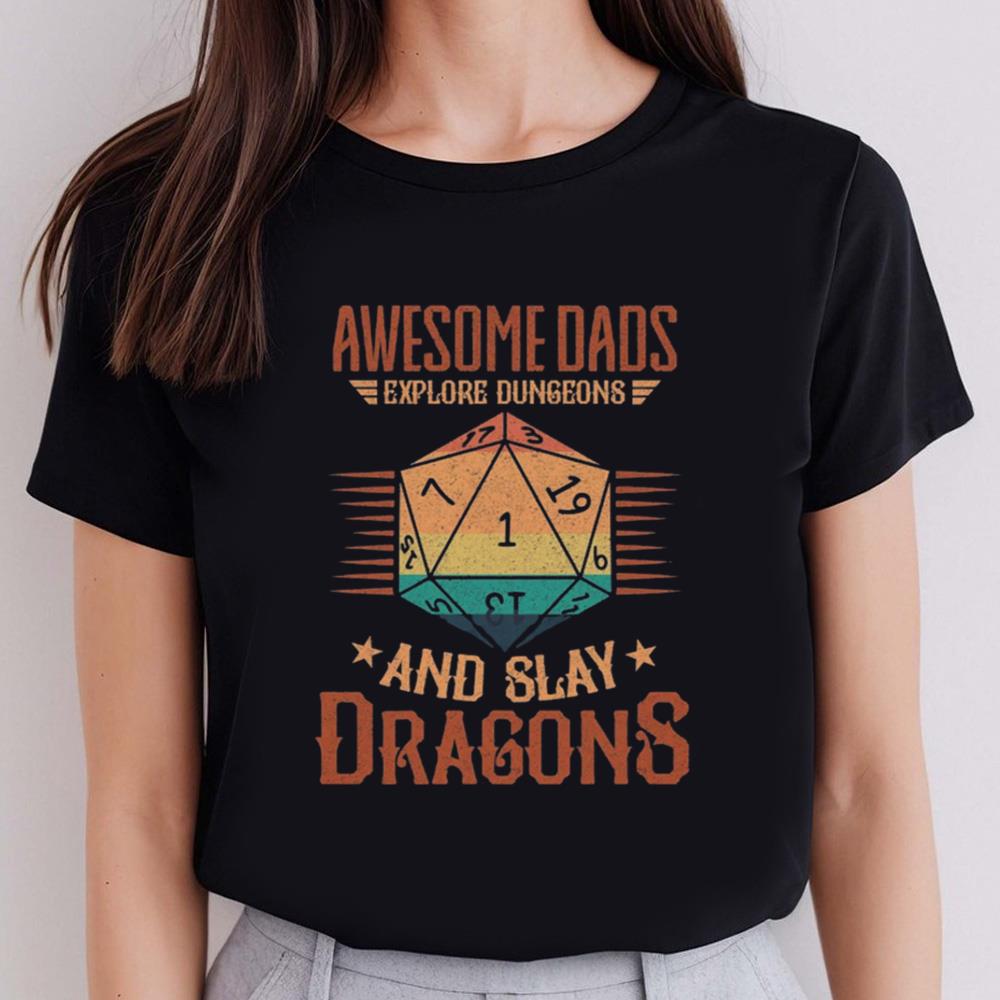 Awesome Dad Shirt Dungeon Daddy Shirt Nerdy Gift For Him Husband Humor Gift Shirt