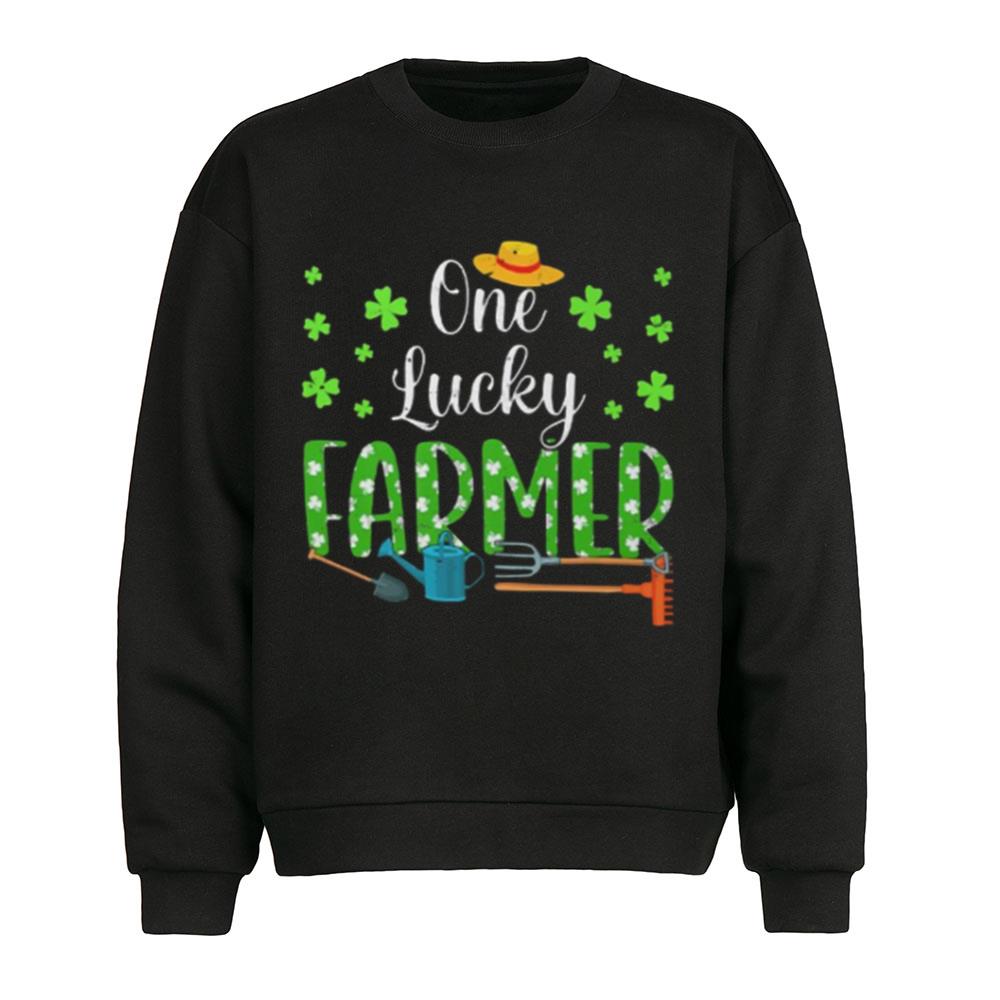 Awesome Funny Farmer St Patricks Day Shamrock T-Shirt