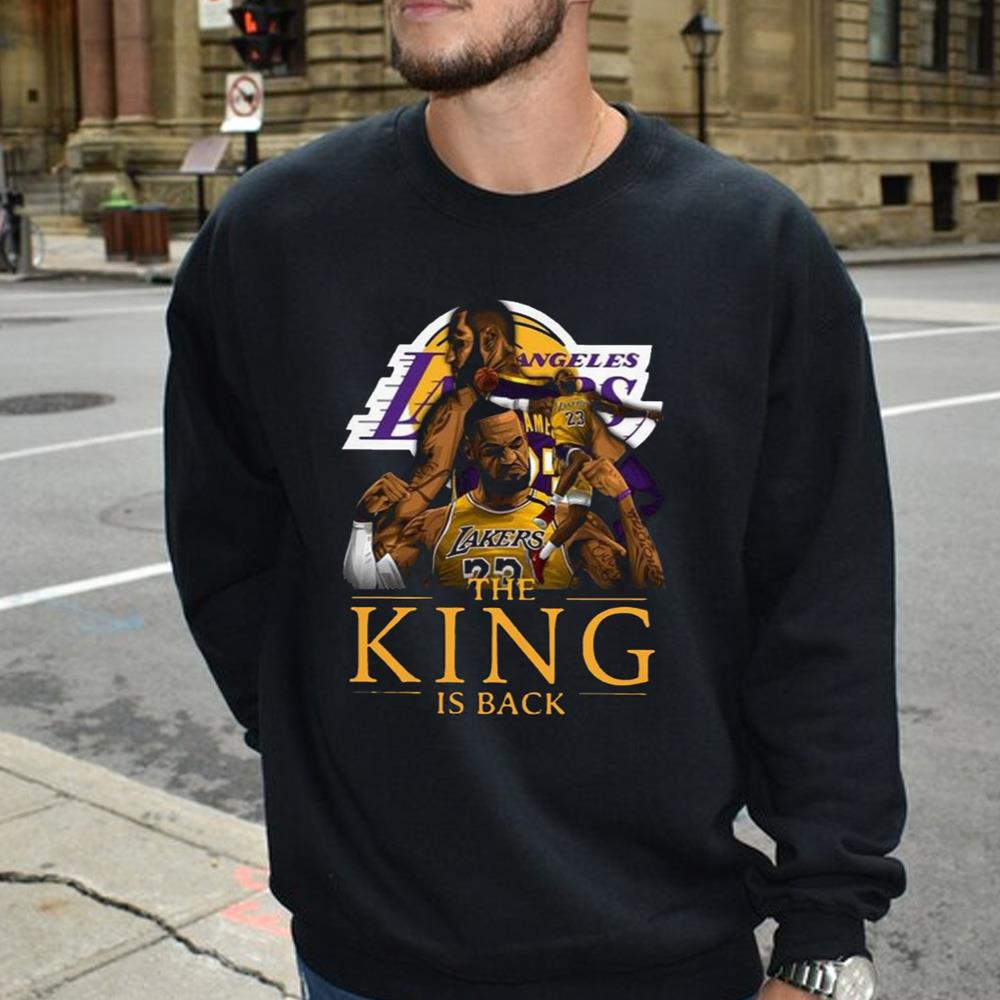 Awesome Los Angeles Lakers Lebron James The King Is Back Shirt