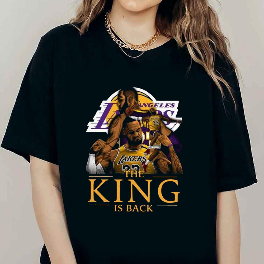 Awesome Los Angeles Lakers Lebron James The King Is Back Shirt