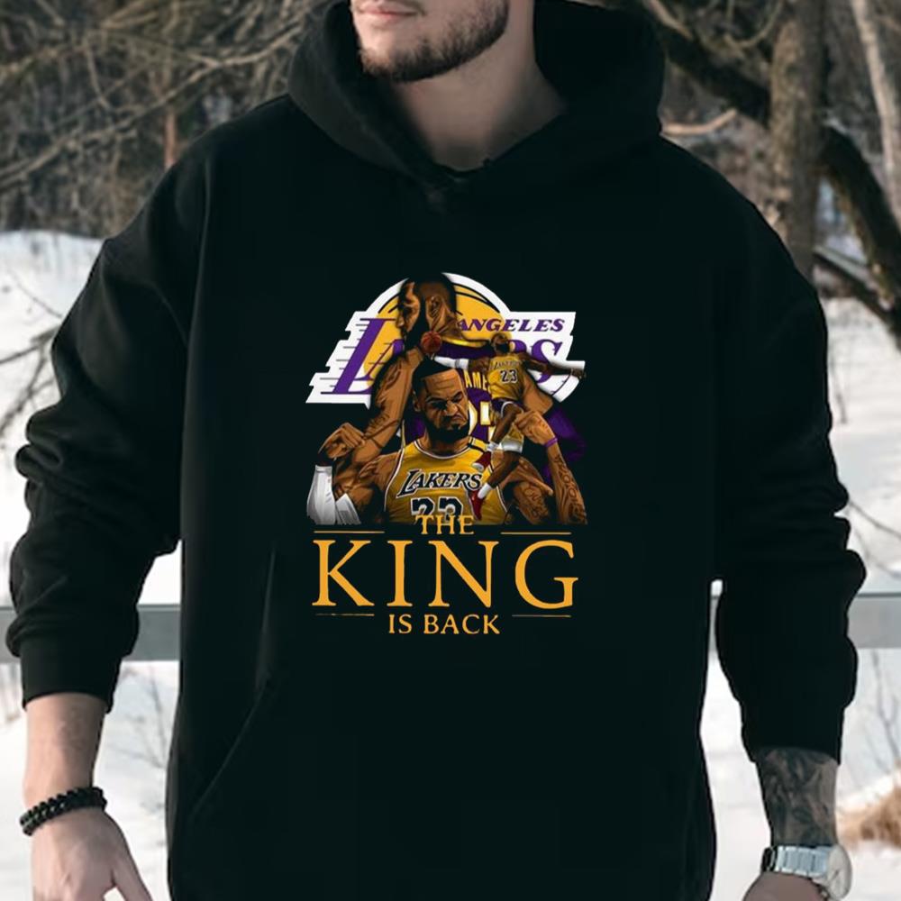 Awesome Los Angeles Lakers Lebron James The King Is Back Shirt