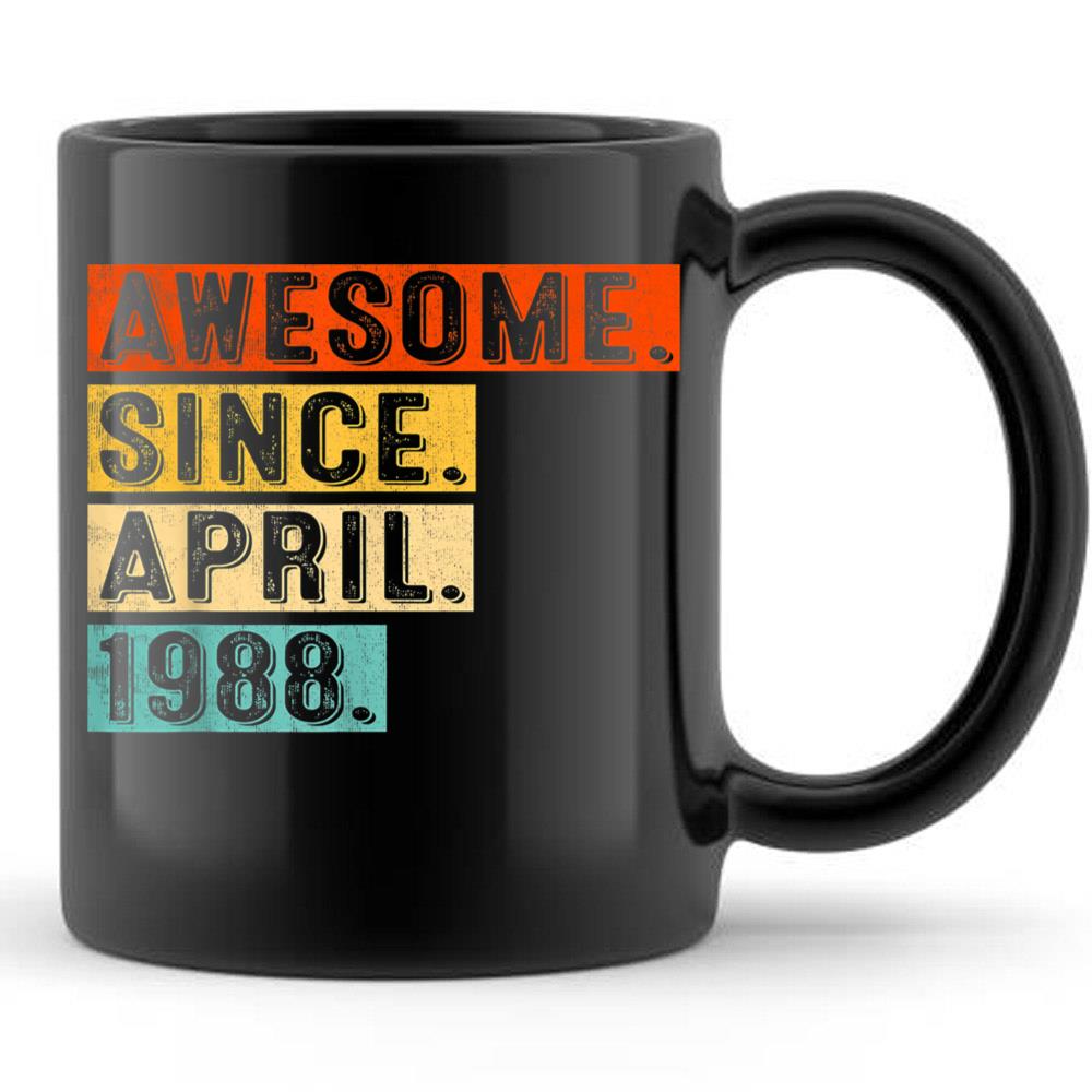 Awesome Since April 1988 35-Year-Old 35th Birthday T-Shirt