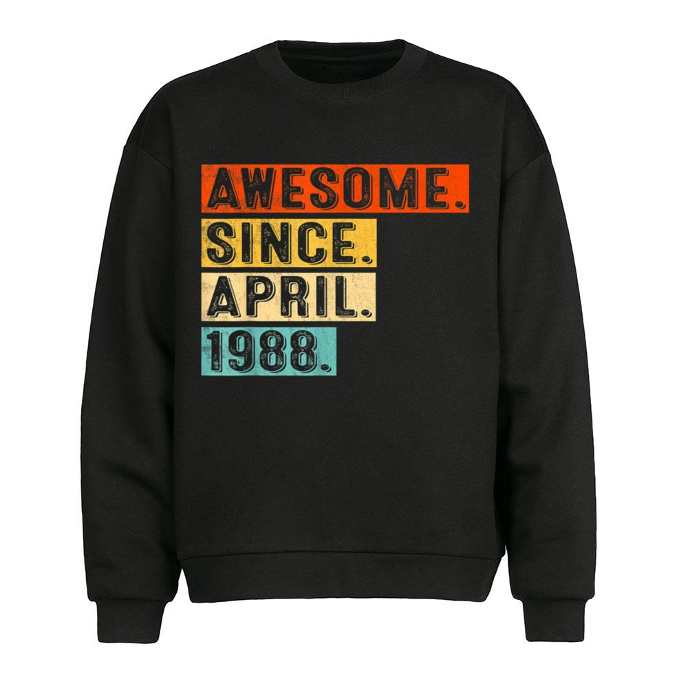 Awesome Since April 1988 35-Year-Old 35th Birthday T-Shirt