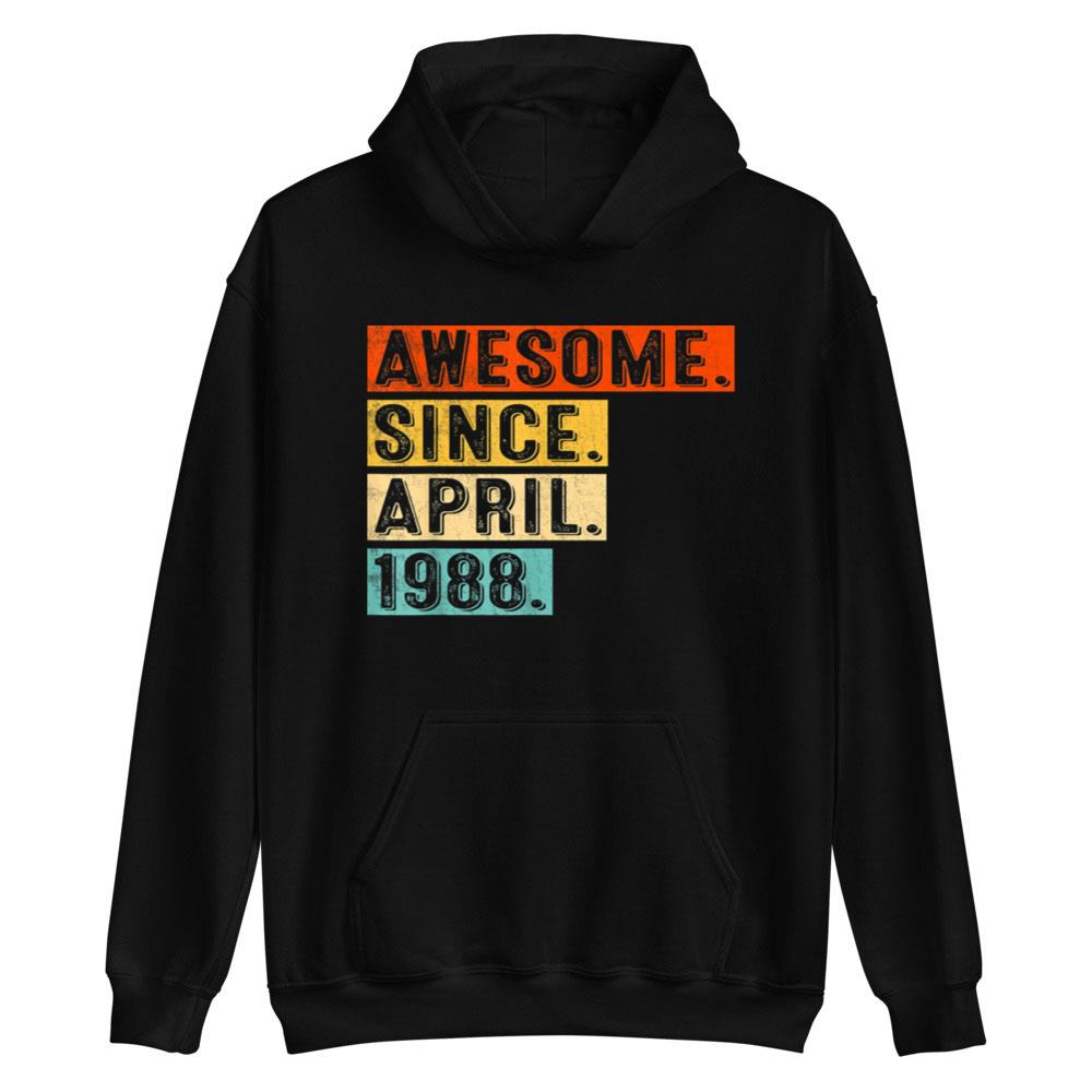 Awesome Since April 1988 35-Year-Old 35th Birthday T-Shirt