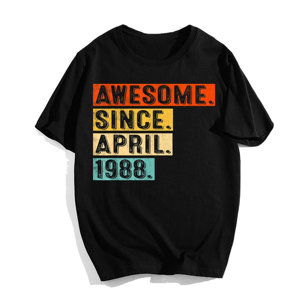Awesome Since April 1988 35-Year-Old 35th Birthday T-Shirt