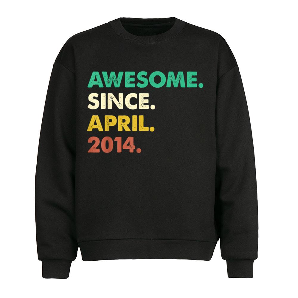 Awesome Since April 2014 9 Years Old Gifts 9th Birthday T-Shirt