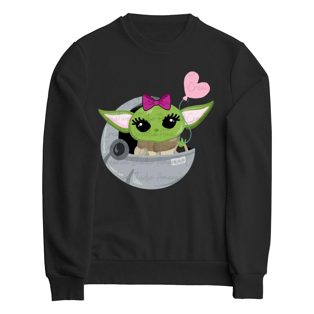 Baby Girl Yoda Shirt Baby Yoda With Heart Shirt Baby Yoda Baby Girl Shirt Star Wars Shirt