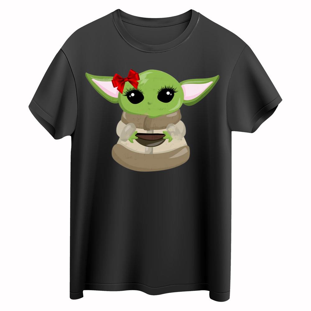 Baby Girl Yoda Shirt Baby Yoda With Heart Shirt Star Wars Shirt