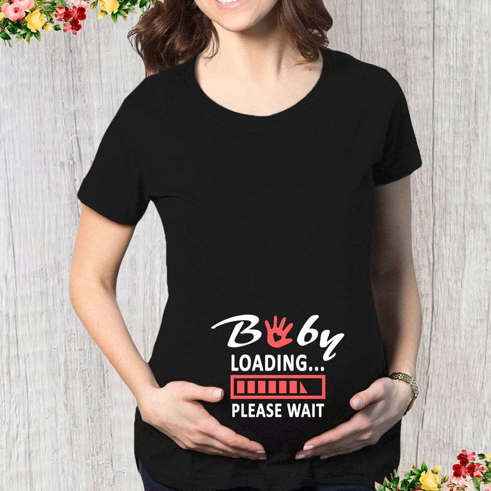 Baby Loading Pregnancy Shirt, Pregnancy Announcement, Baby Shower Gift