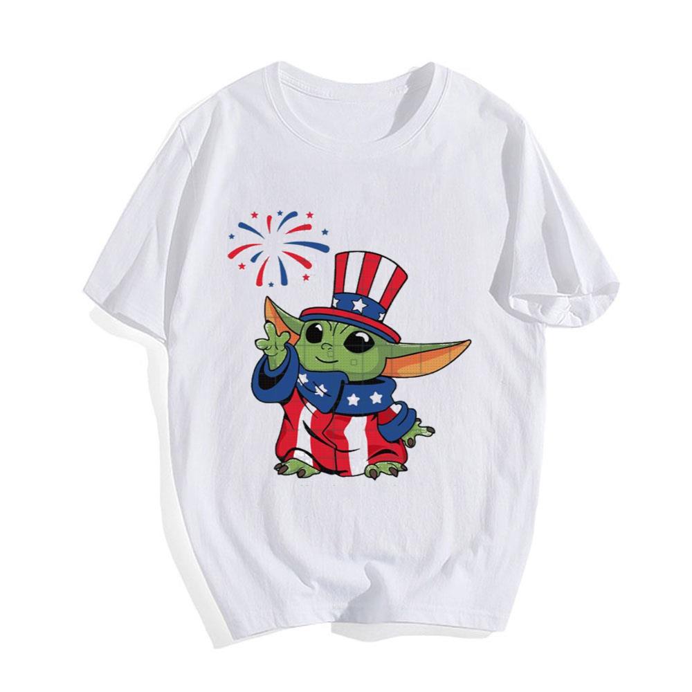Baby Yoda 4th of July Baby Yoda Star Wars T-Shirt