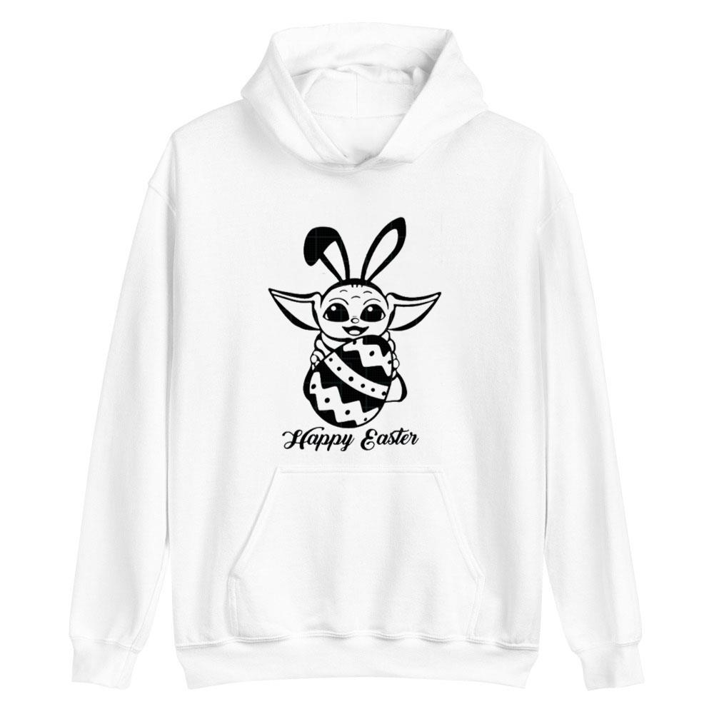 Baby Yoda Bunny Eggs Happy Easter Day T-Shirt