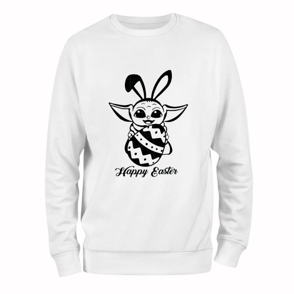 Baby Yoda Bunny Eggs Happy Easter Day T-Shirt