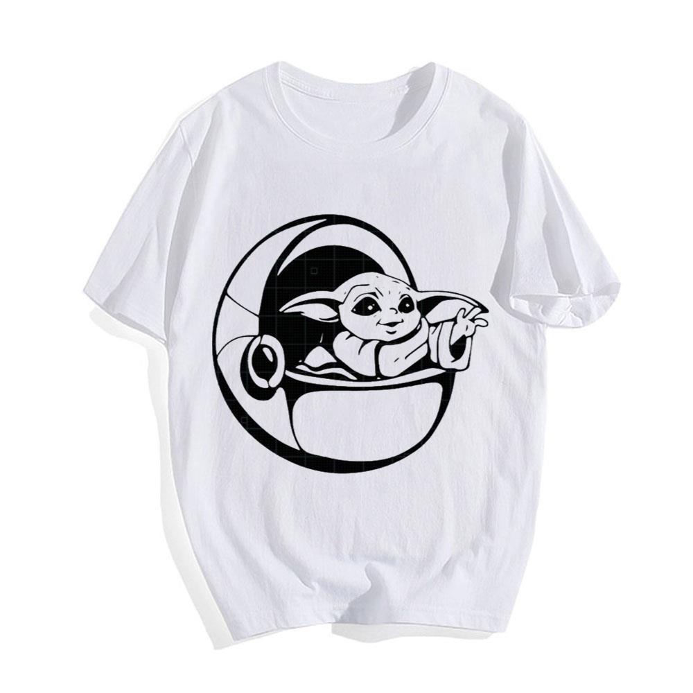 Baby Yoda Flying Star Wars T-Shirt