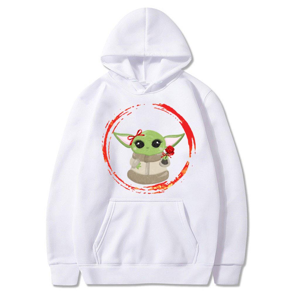 Baby Yoda Girl With Flowers Baby Yoda For Mother's Day Shirt Baby Yoda Birthday Shirt