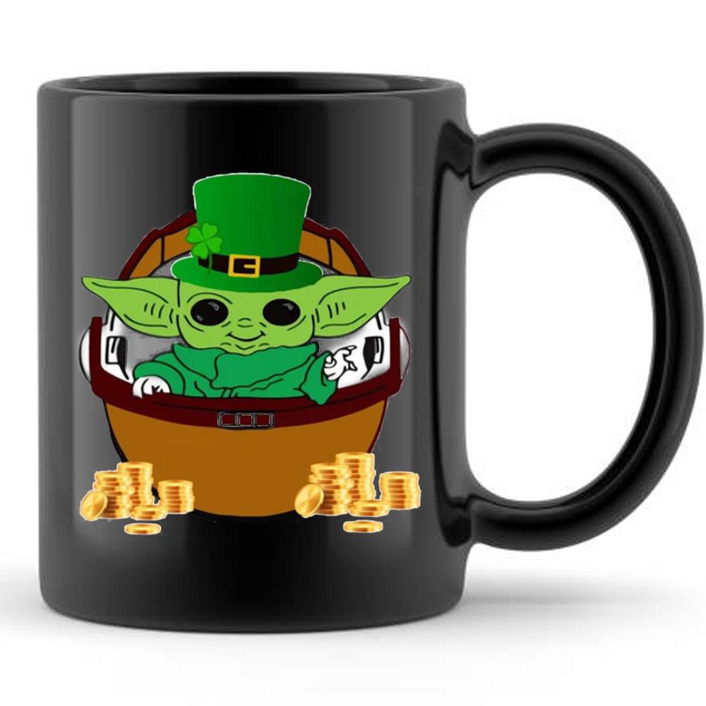 Baby Yoda Happy St Patrick’s Day T-Shirt For Mens