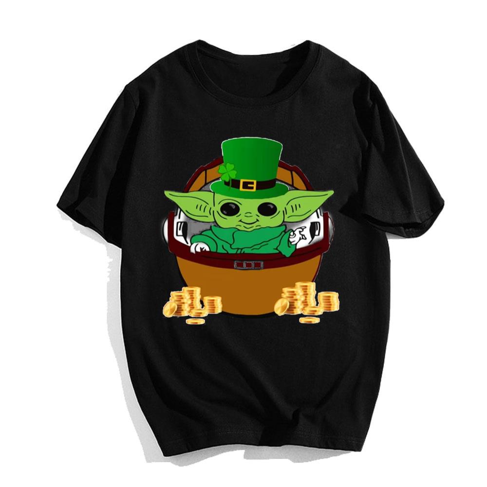 Baby Yoda Happy St Patrick’s Day T-Shirt For Mens