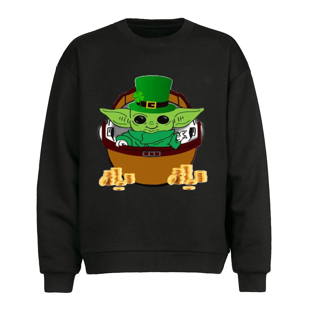 Baby Yoda Happy St Patrick’s Day T-Shirt For Mens