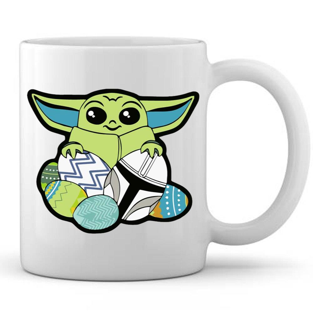Baby Yoda Holding Star Wars Easter Egg T-Shirt