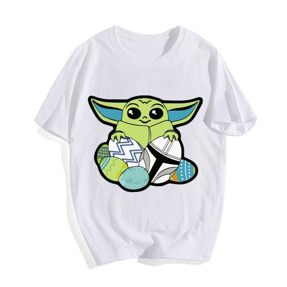 Baby Yoda Holding Star Wars Easter Egg T-Shirt