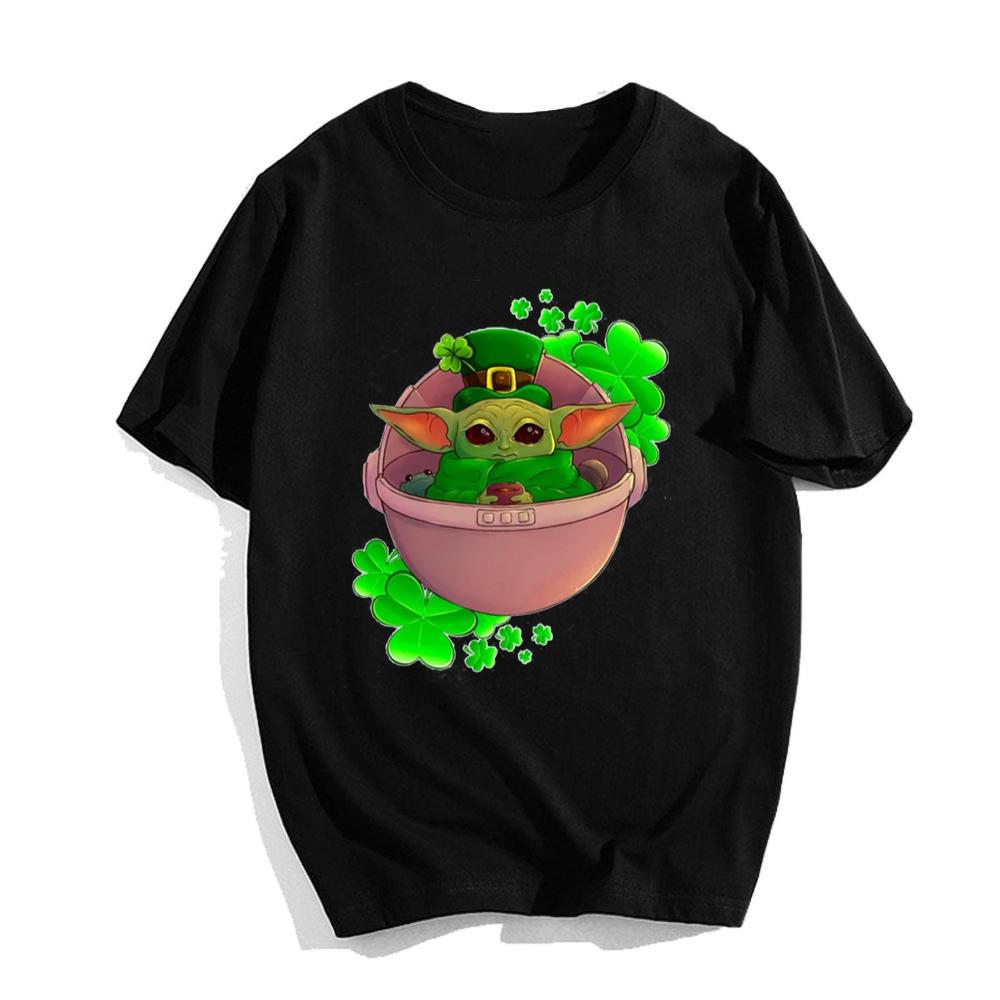 Baby Yoda Leprechaun St Patrick’s Day T-Shirt For Mens