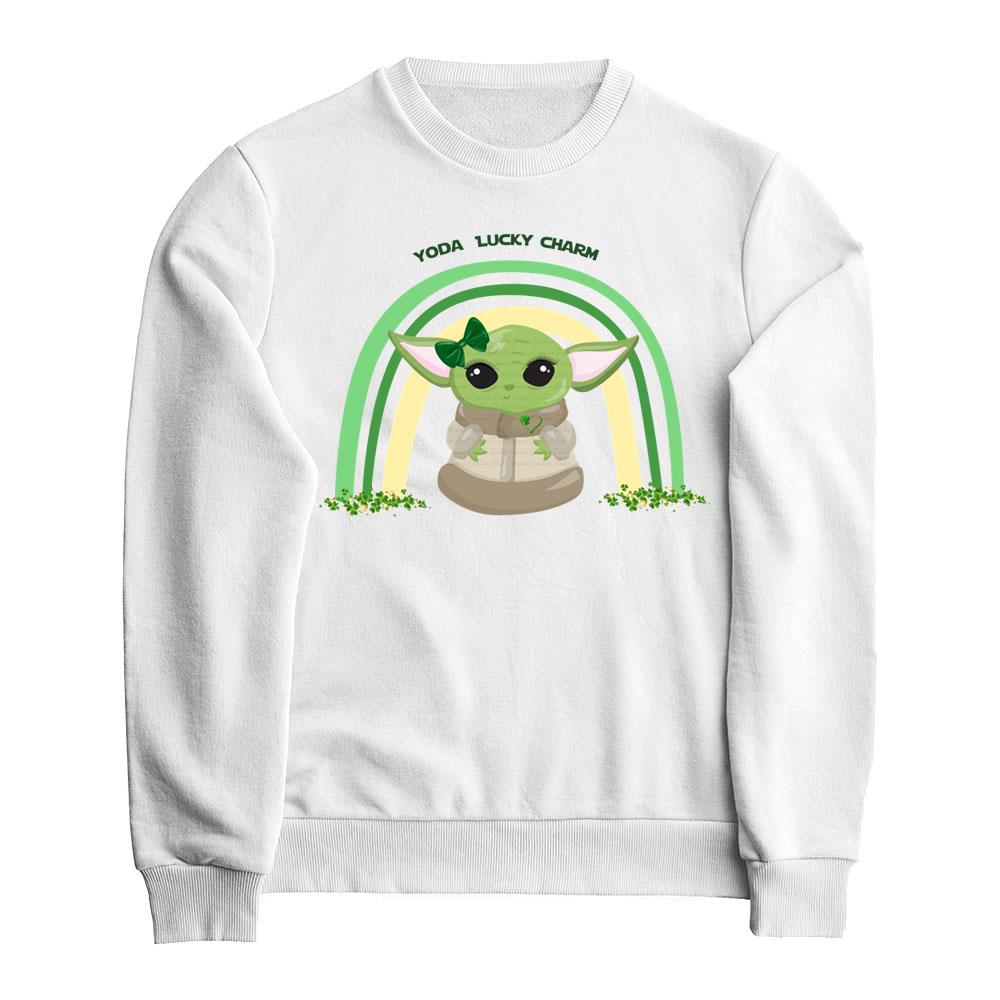 Baby Yoda Lucky Charm Shirt Star Wars Shirt Mandalorian Shirt Grogu Shirt St Patrick's Day Shirt