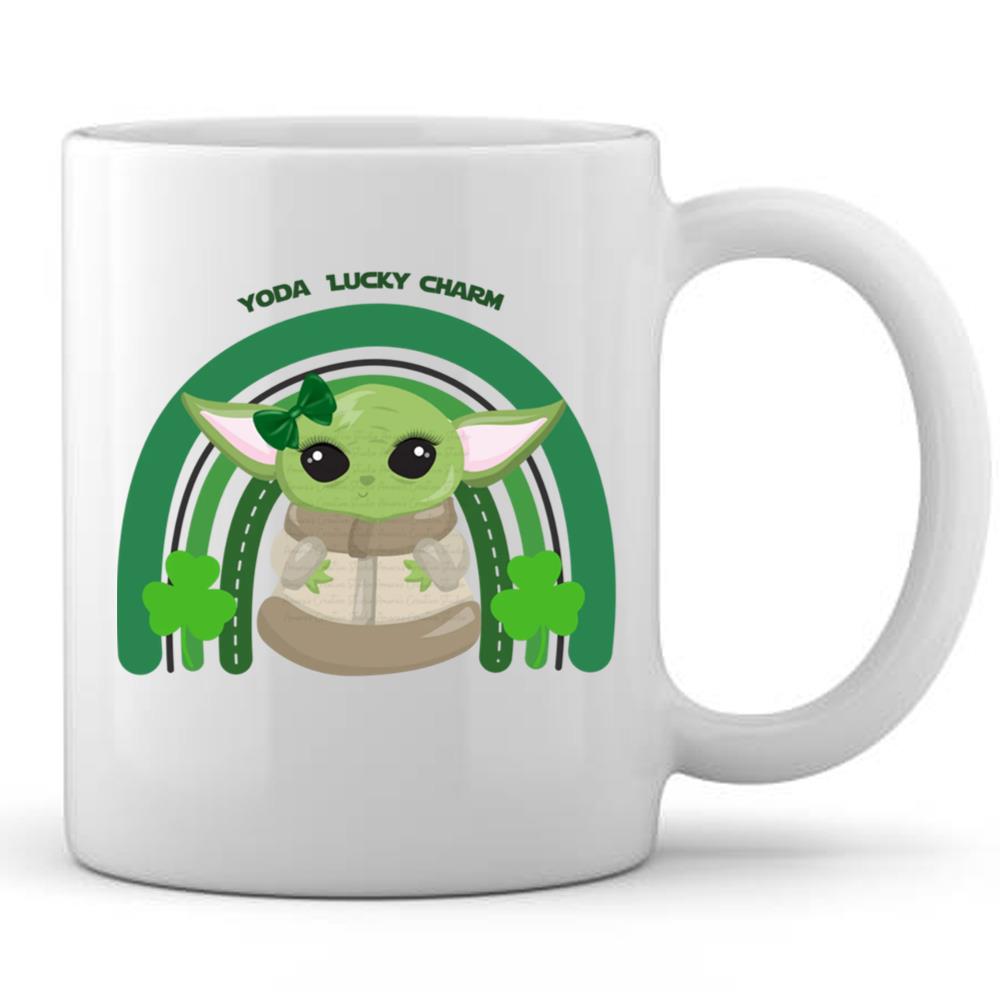 Baby Yoda Lucky Charm St Patrick's Day Shirt Star Wars Shirt Mandalorian Shirt Grogu Shirt