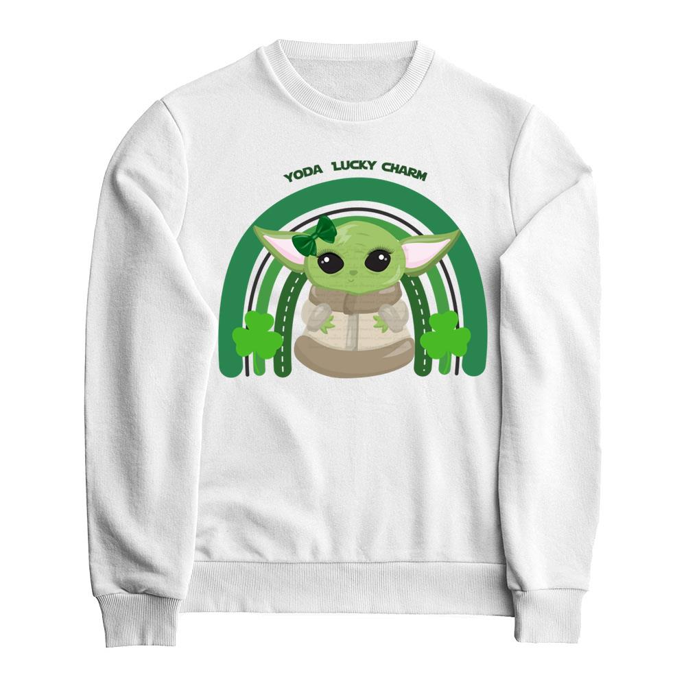 Baby Yoda Lucky Charm St Patrick's Day Shirt Star Wars Shirt Mandalorian Shirt Grogu Shirt