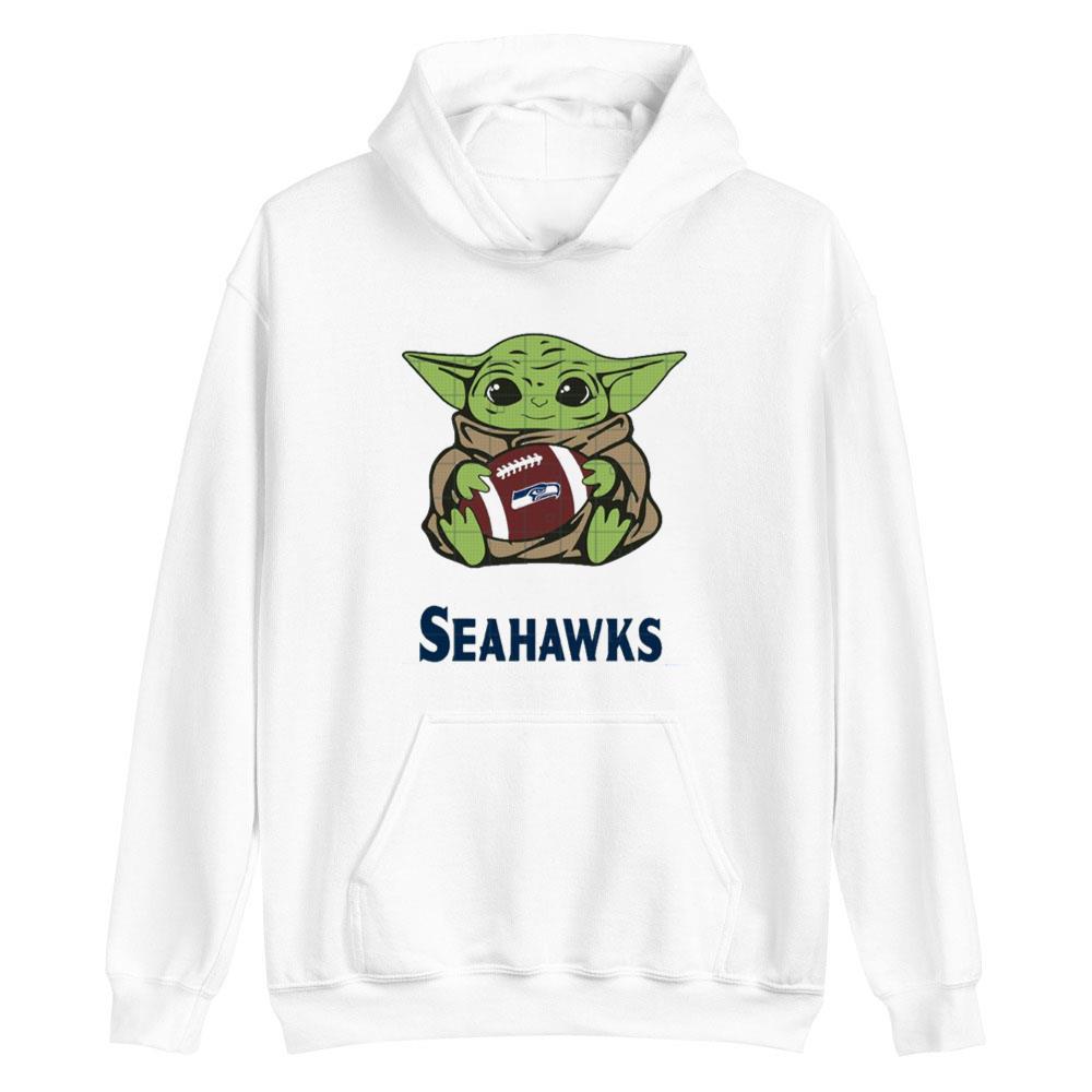 Baby Yoda NFL Seattle Seahawks Star Wars T-Shirt