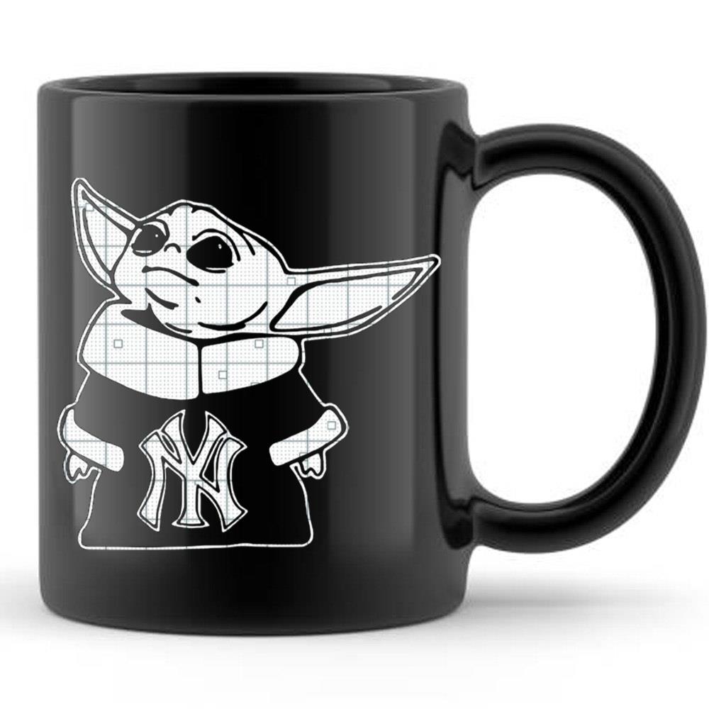 Baby Yoda New York Yankees T-Shirt For Yankees Fans