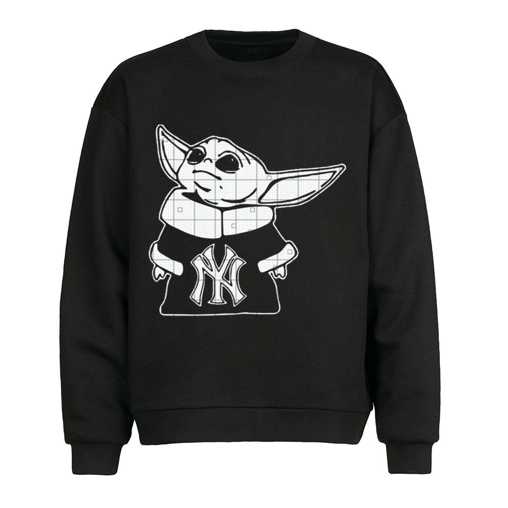 Baby Yoda New York Yankees T-Shirt For Yankees Fans