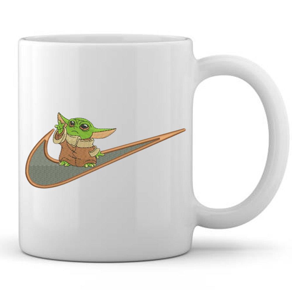 Baby Yoda Nike T-Shirt Effect Embroider