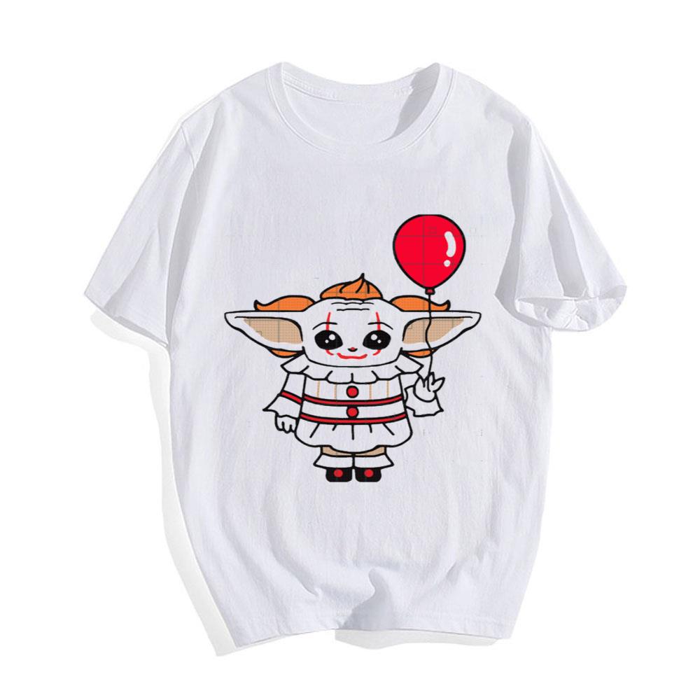Baby Yoda Pennywise Horror Cute Yoda T-Shirt